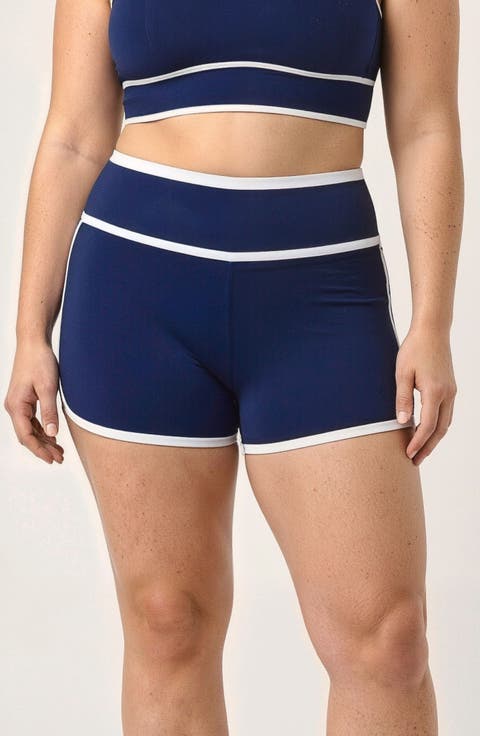 Plus Size Swim Shorts Two-Toned Collection