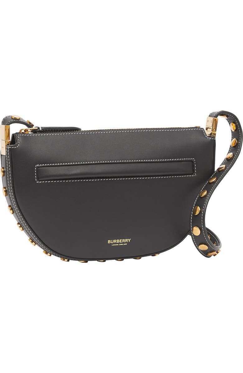 Burberry Mini Olympia Studded Leather Shoulder Bag, Alternate, color,