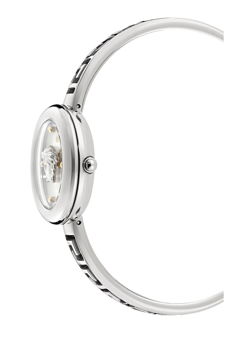 Medusa Eclipse Bracelet Watch, 28mm, Alternate, color, STAINLESS STEEL