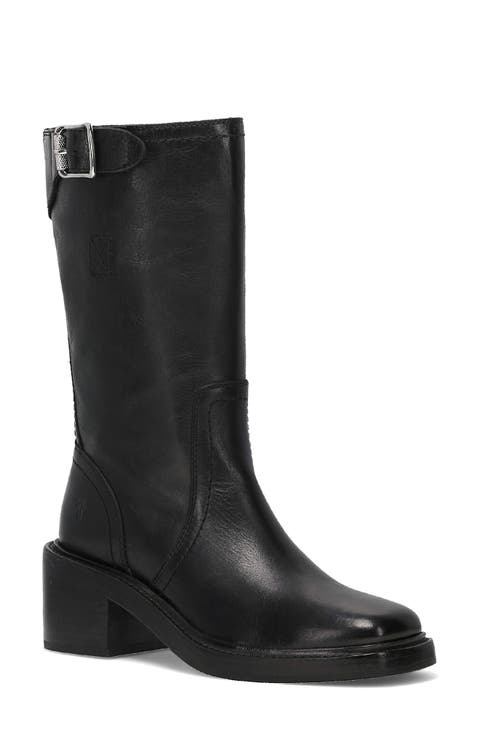 Kate Moto Mid Leather Boot