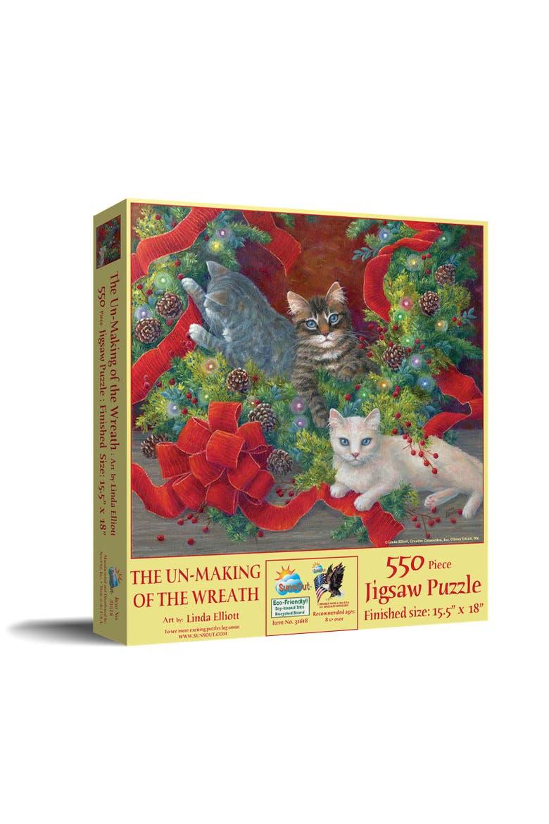 The Unmaking of the Wreath 550 piece Jigsaw Puzzle for Adults, Main, color, Multicolor