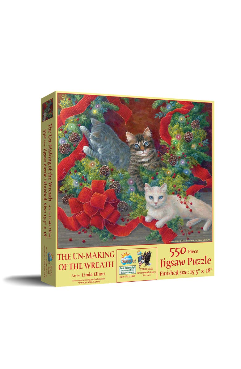 Sunsout The Unmaking of the Wreath 550 piece Jigsaw Puzzle for Adults, Main, color, Multicolor