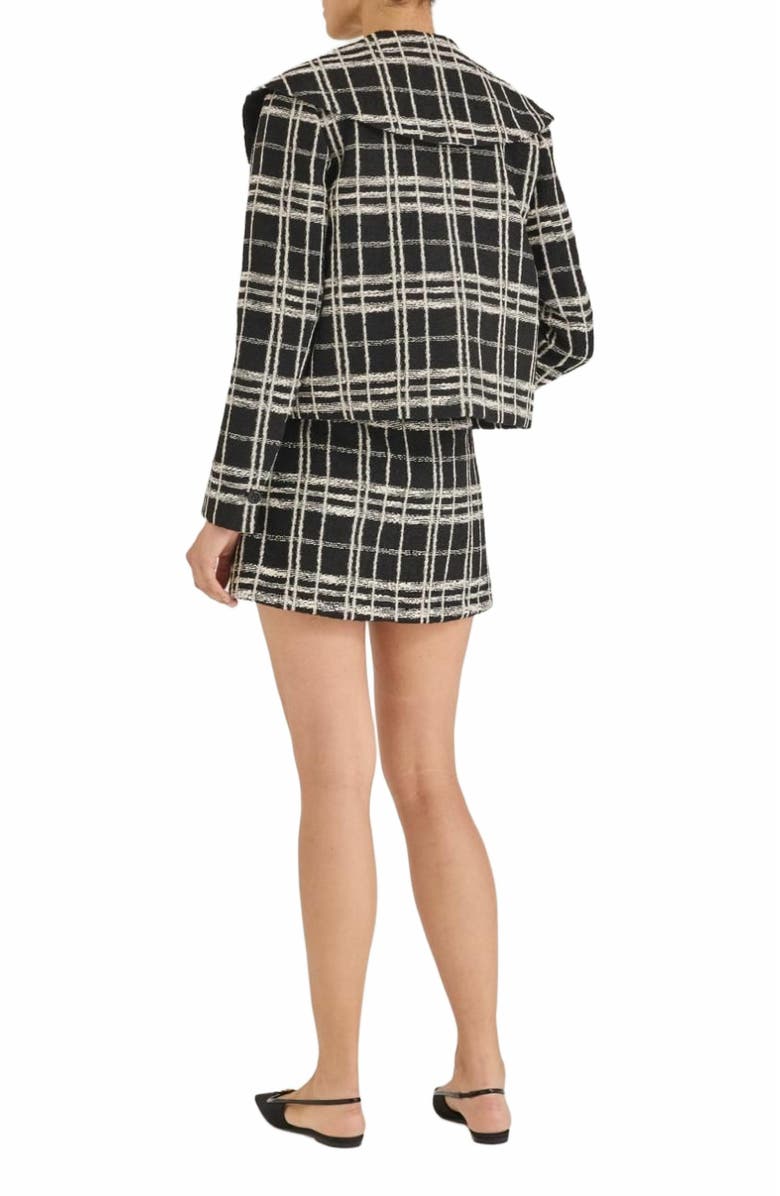 Rebecca Taylor Camila Jacket, Alternate, color, Black White