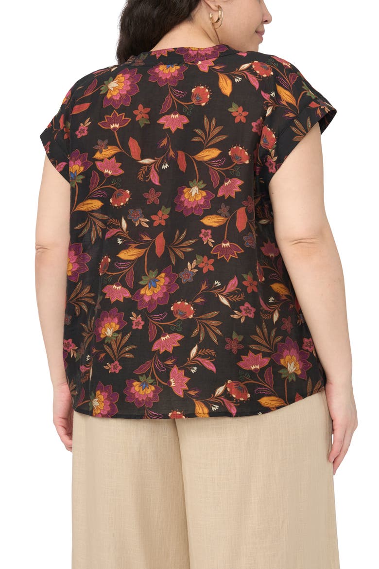 Print Top, Alternate, color, RICH BLACK