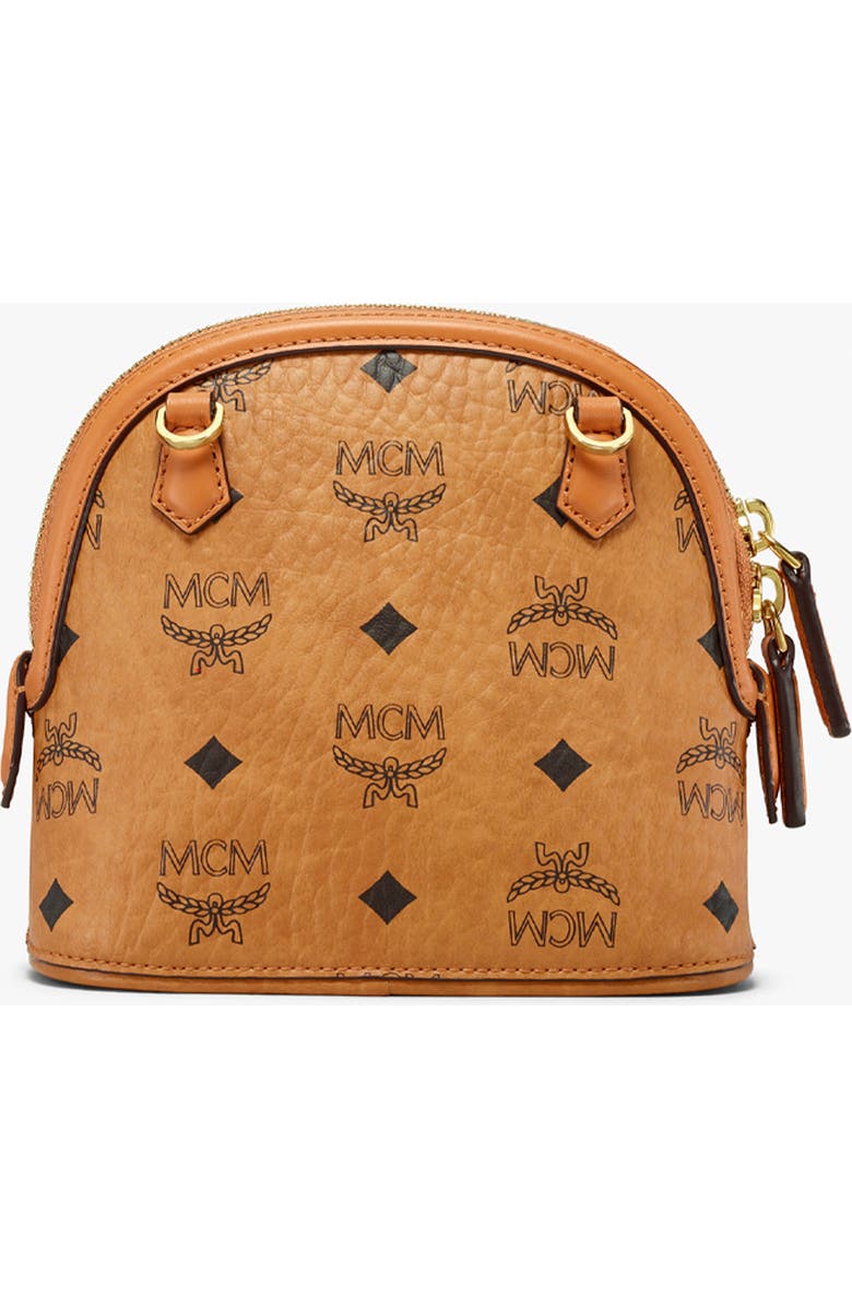 MCM Mini Anna Visetos Canvas Crossbody Bag, Alternate, color,