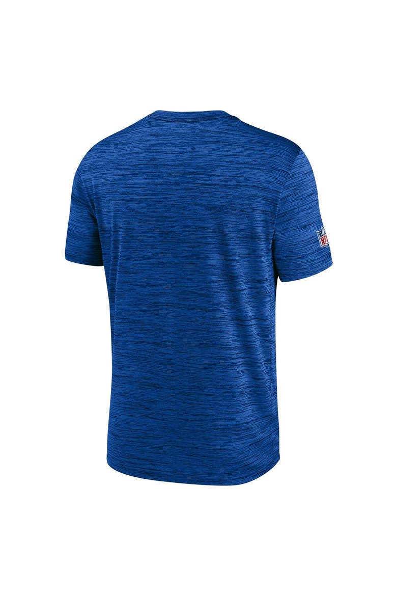 Men's Nike Royal Los Angeles Rams Sideline Velocity Athletic Stack Performance T-Shirt, Alternate, color, Royal