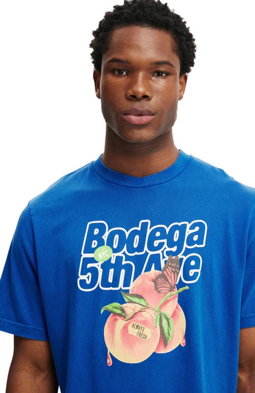 Cotton On Cropped Fit Graphic T-shirt In Blue