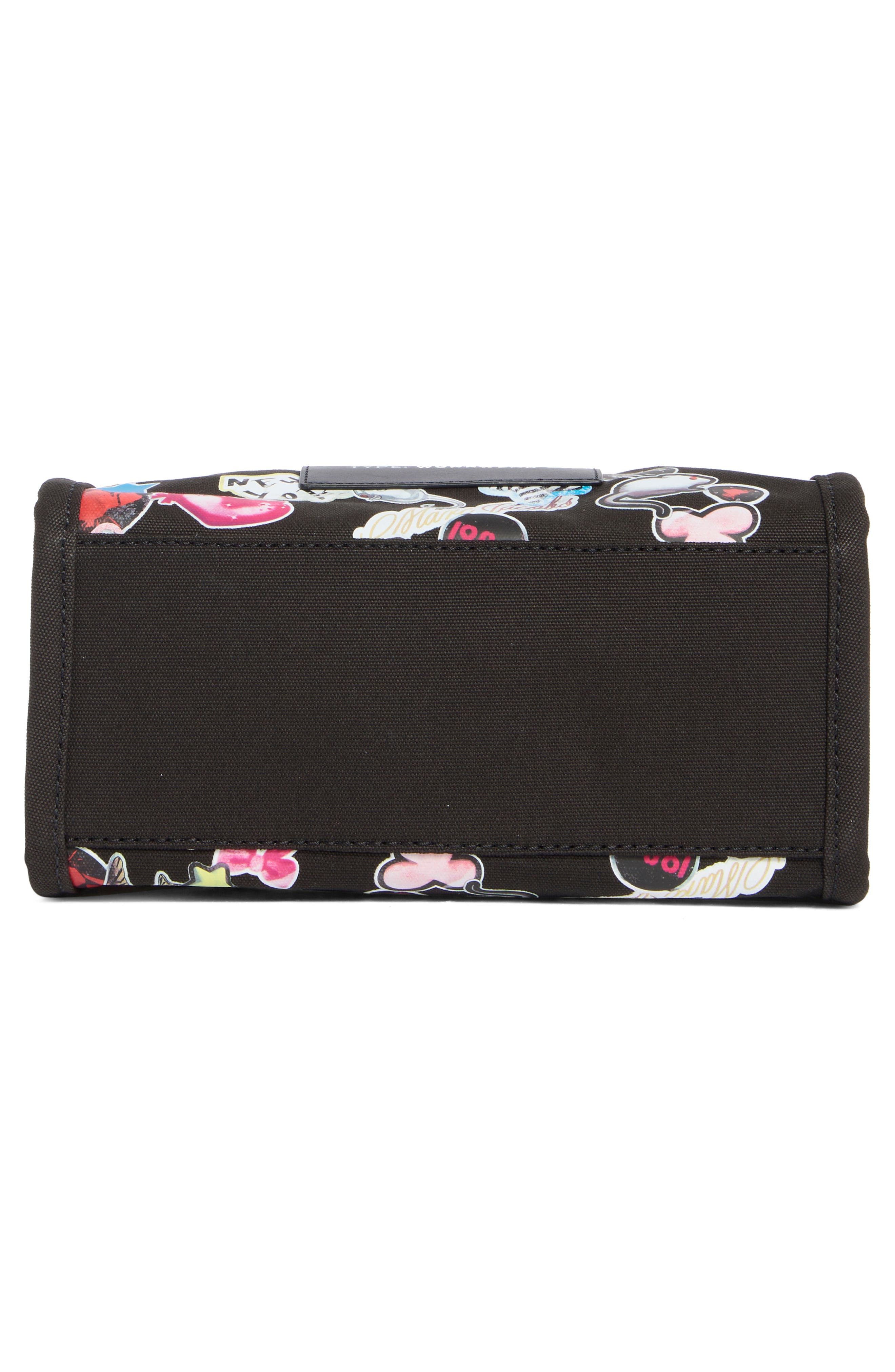 Marc Jacobs Sticker Print Canvas Tote, Alternate, color, Black Multi