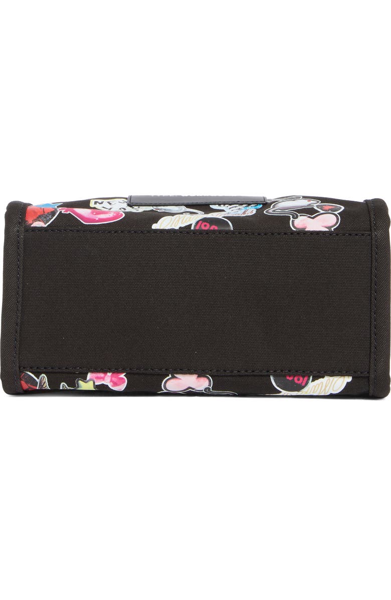 Marc Jacobs Sticker Print Canvas Tote, Alternate, color, Black Multi