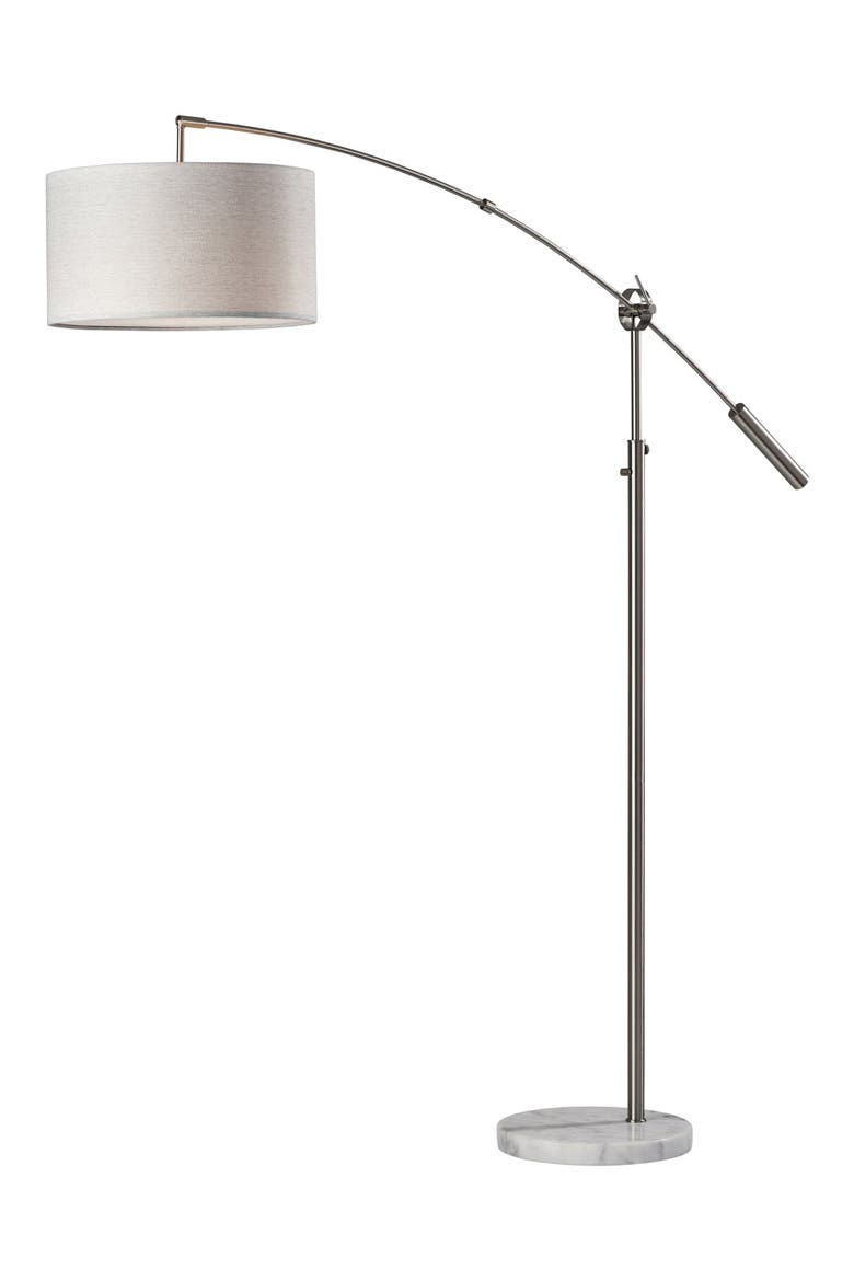 Adler Arc Lamp, Main, color, BRUSHED STEEL
