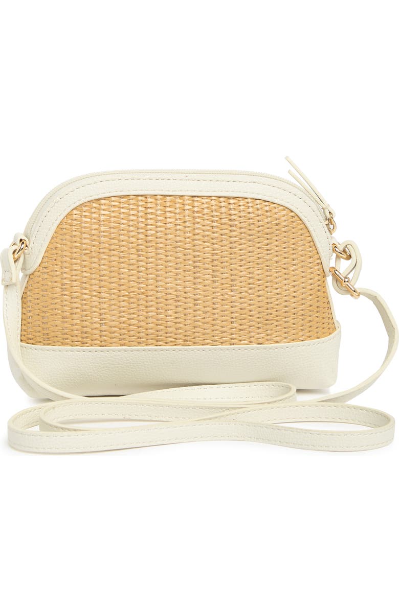 Tommy Hilfiger Ashley II Straw Dome Crossbody Bag, Alternate, color,