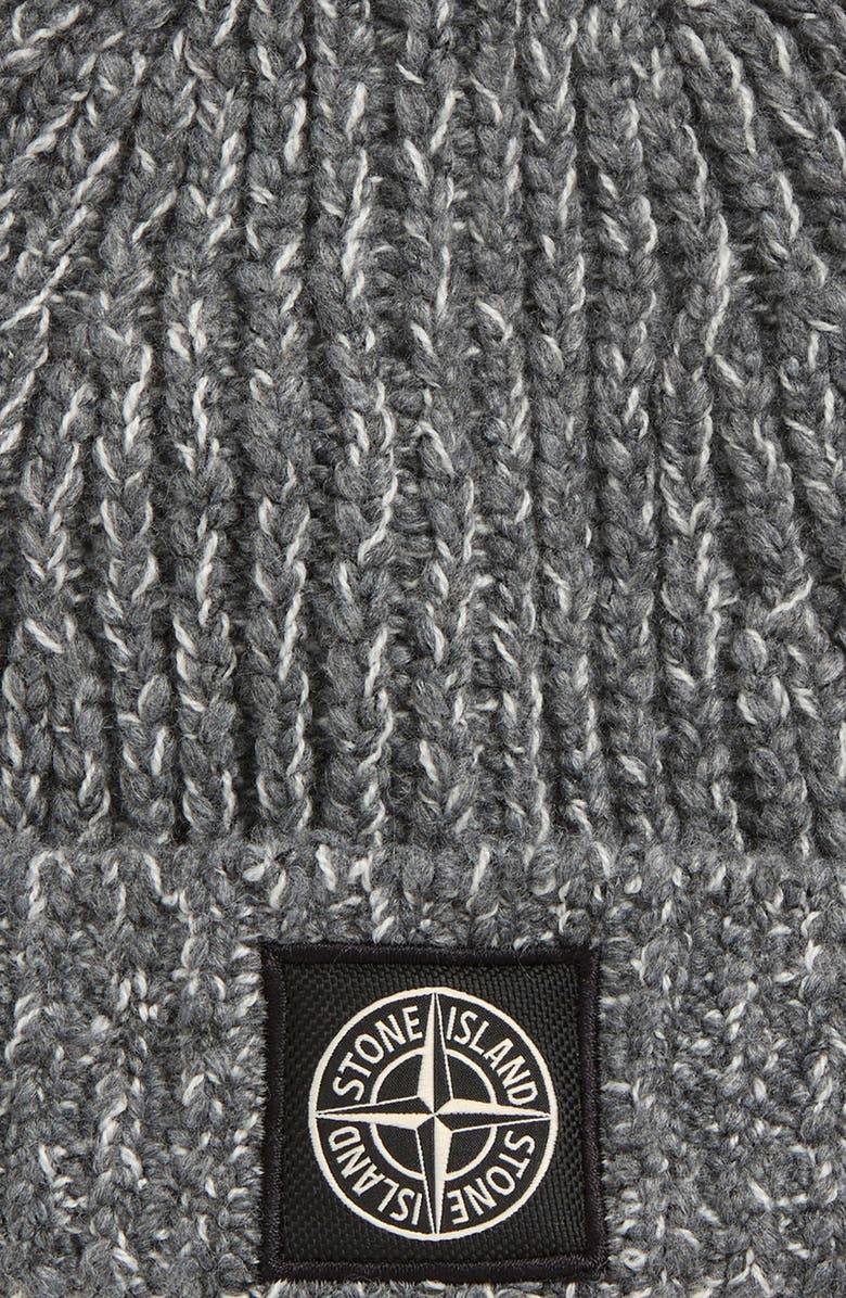 Stone Island Wool Blend Beanie, Alternate, color, V0m6b Cement Melange
