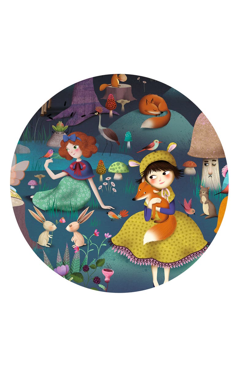 Djeco Observation Enchanted Forest 100-Piece Puzzle, Alternate, color, Multi