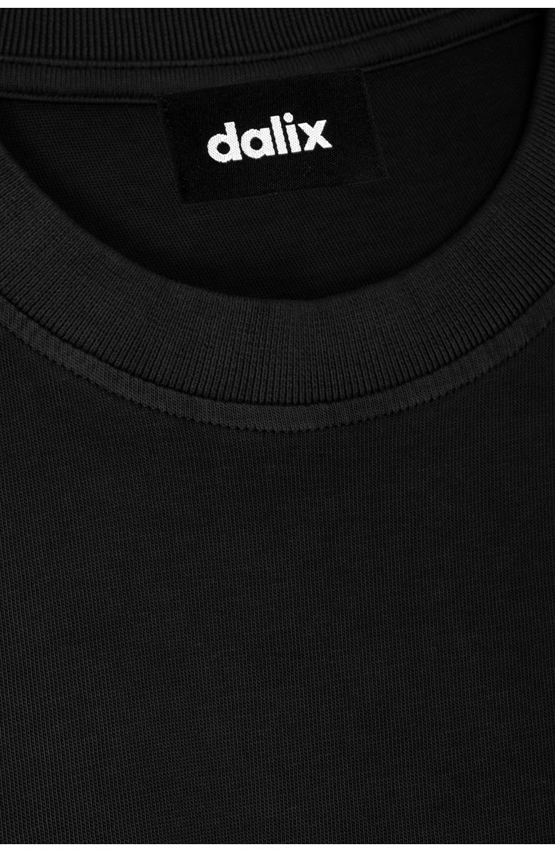 Dalix Mens Lil Alien Heavyweight Pigment Dye Tee, Alternate, color, Black