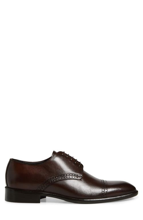 Bruno Magli Stefano Cap Toe Derby In Brown