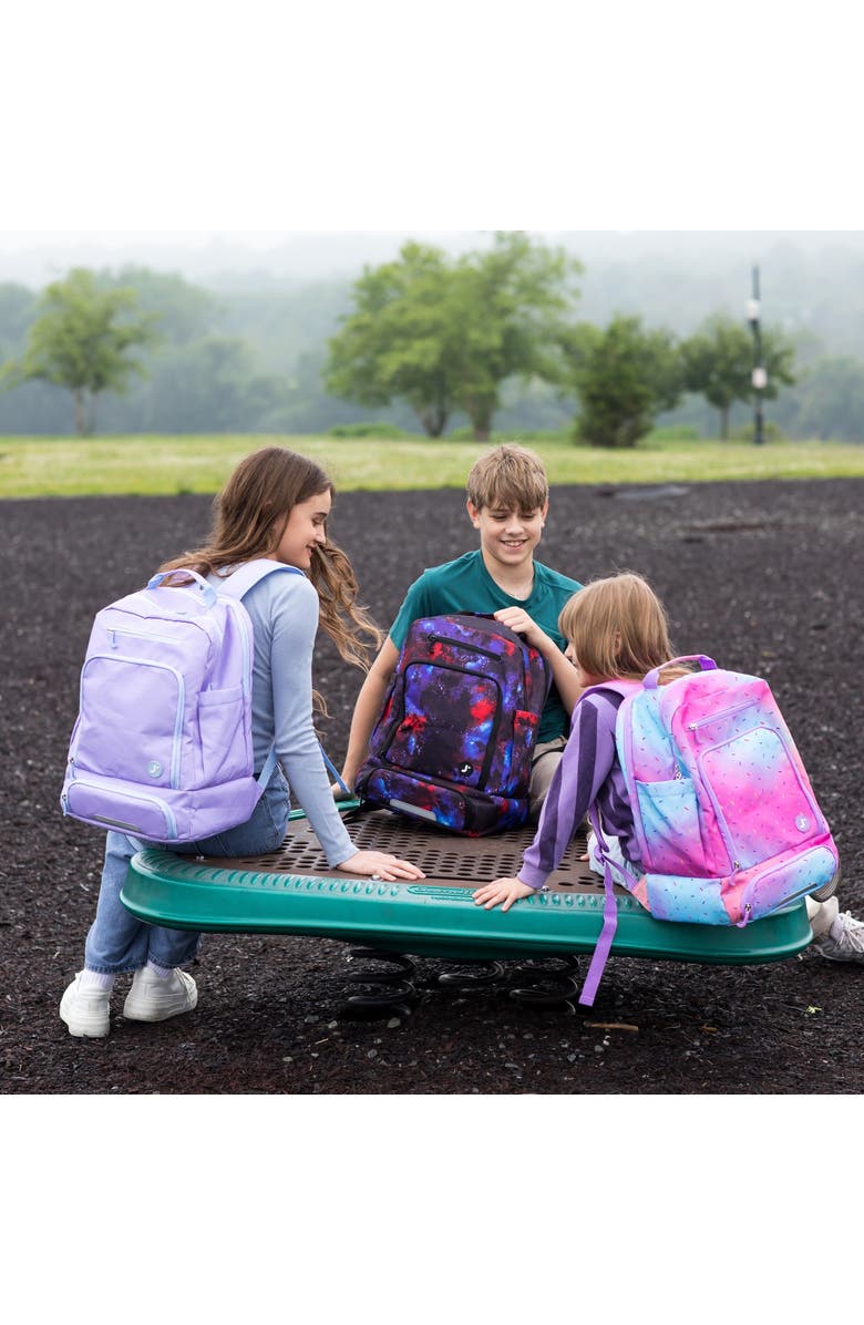 J World Unisex Packmate 2 in 1 School Backpack With Built-in Lunch Bag, Alternate, color, Icon Checkers