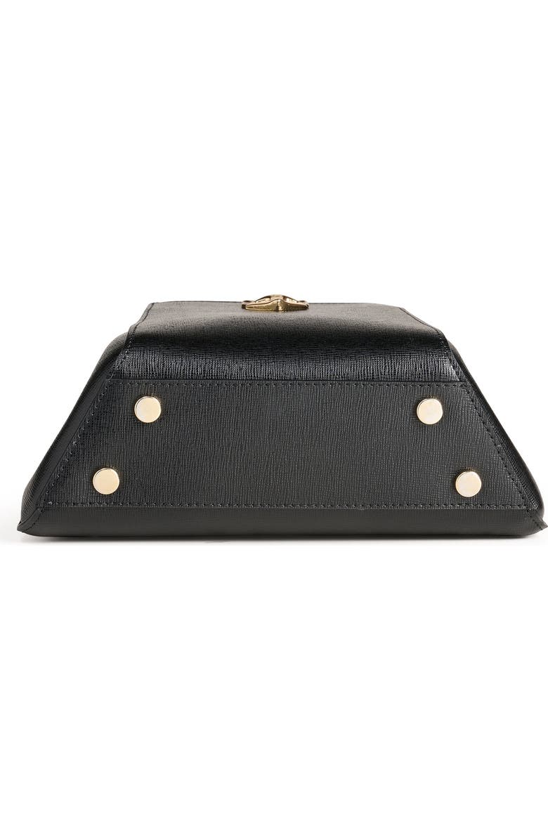 DESERI Rosa Mini Top Handle Bag, Alternate, color, Black