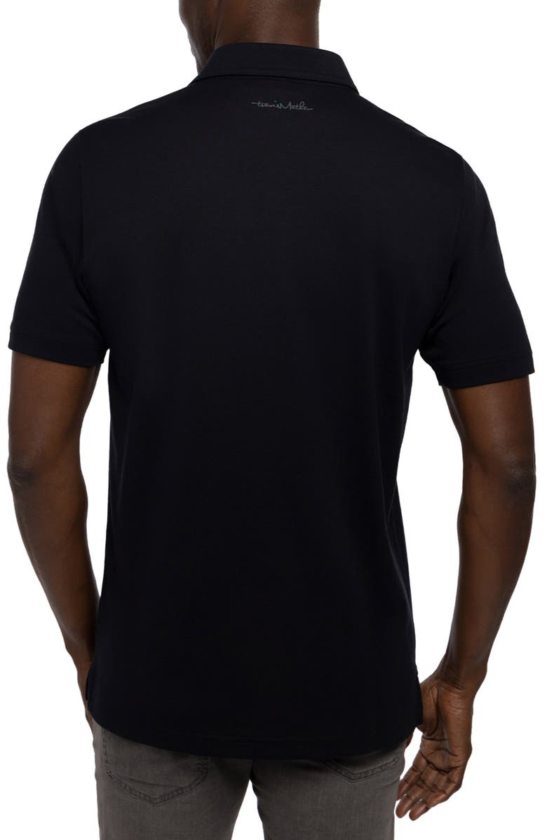 TravisMathew Tour Guide Embroidered Logo Polo, Alternate, color, Black