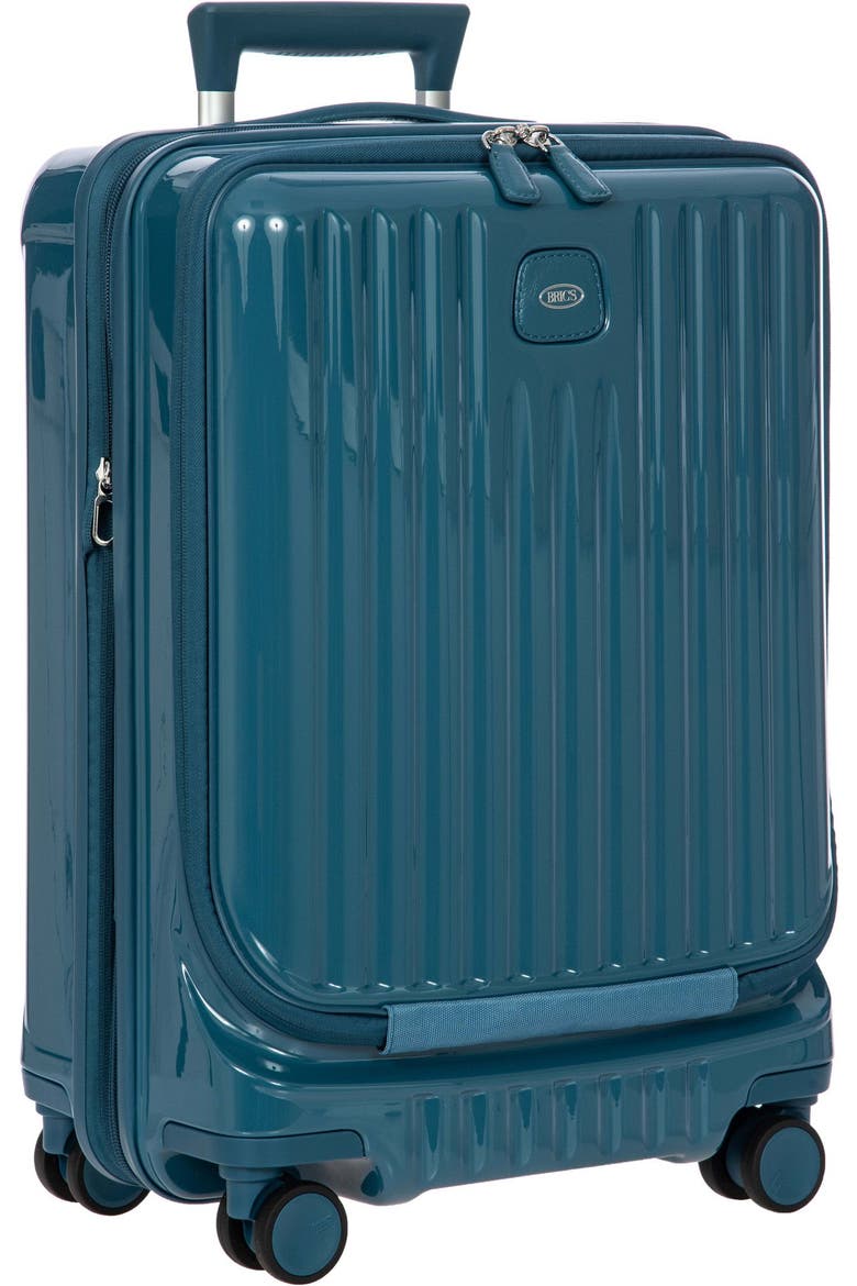 Positano Hardside Expandable 21" Carry On  Spinner Luggage with Pocket, Main, color, Sea Green