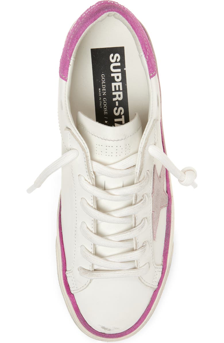 Golden Goose Super-Star Low Top Sneaker, Alternate, color, White/ Pink