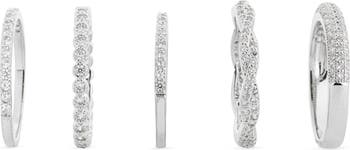 Set of 5 CZ Stackable Rings