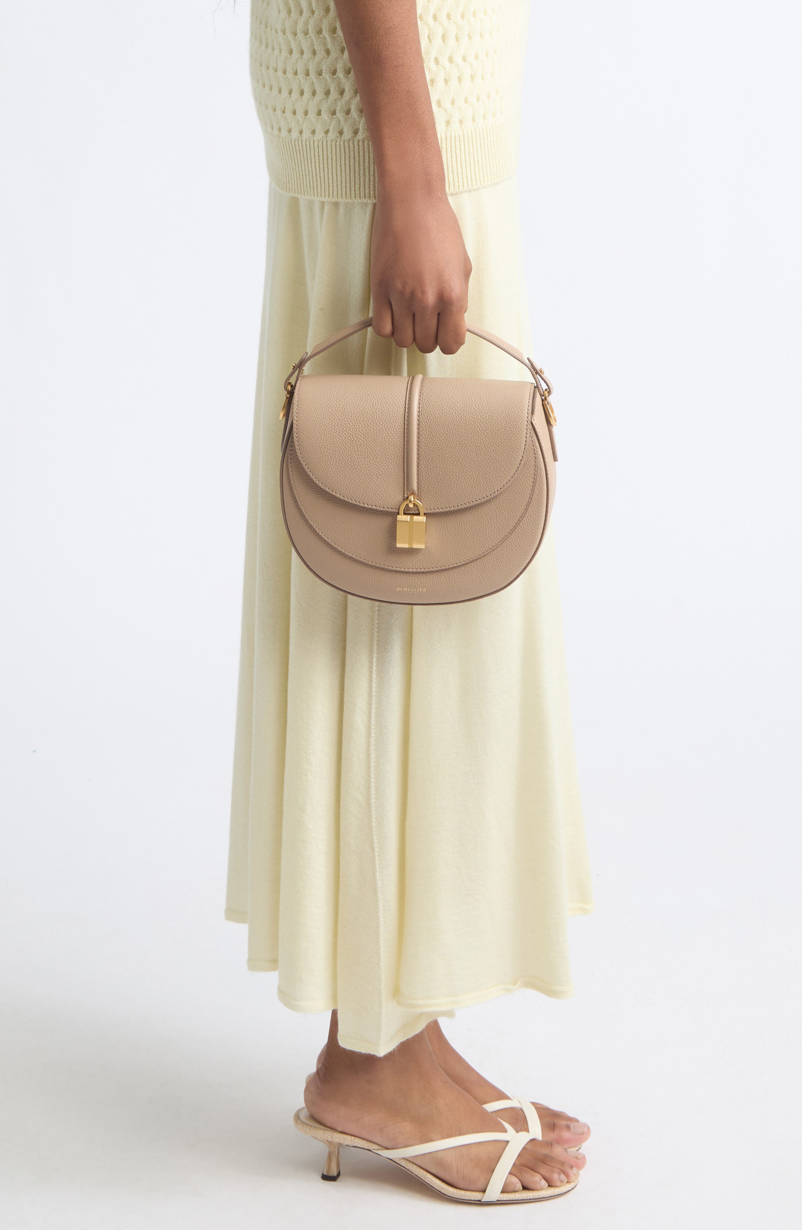 Siena Leather Saddle Crossbody Bag, Alternate, color, LIGHT TAUPE