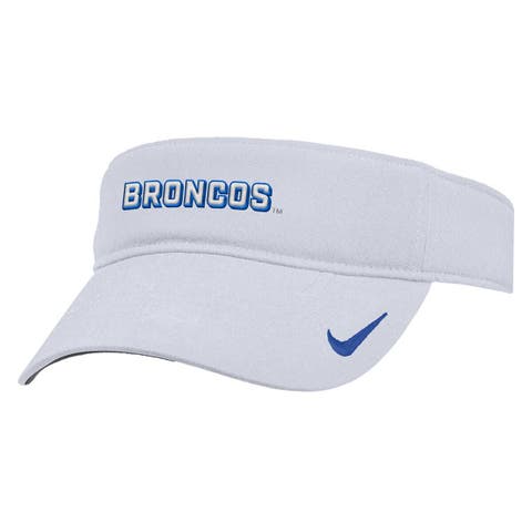Men's Nike White Boise State Broncos 2025 On-Field Ace Performance Adjustable Visor
