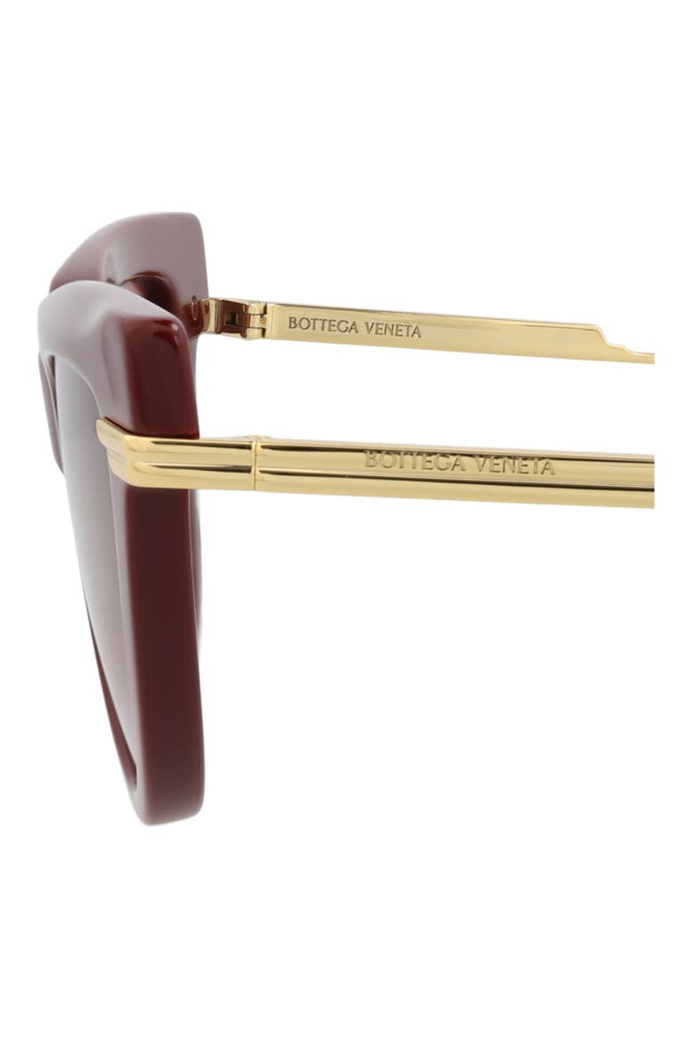 54mm Cat Eye Sunglasses, Alternate, color, BURGUNDY GOLD RED