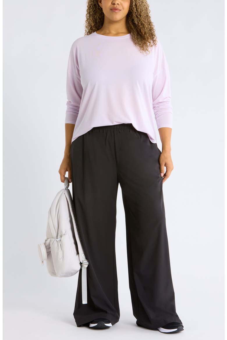 Atlas Wide Leg Pants, Alternate, color, BLACK