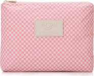Aloha Collection Mid Tiny Check Water Resistant Zip Pouch