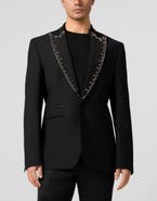 PHILIPP PLEIN Blazer Lord Fit Lapel Studs Men