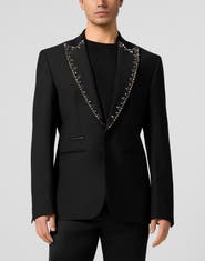 PHILIPP PLEIN Blazer Lord Fit Lapel Studs Men