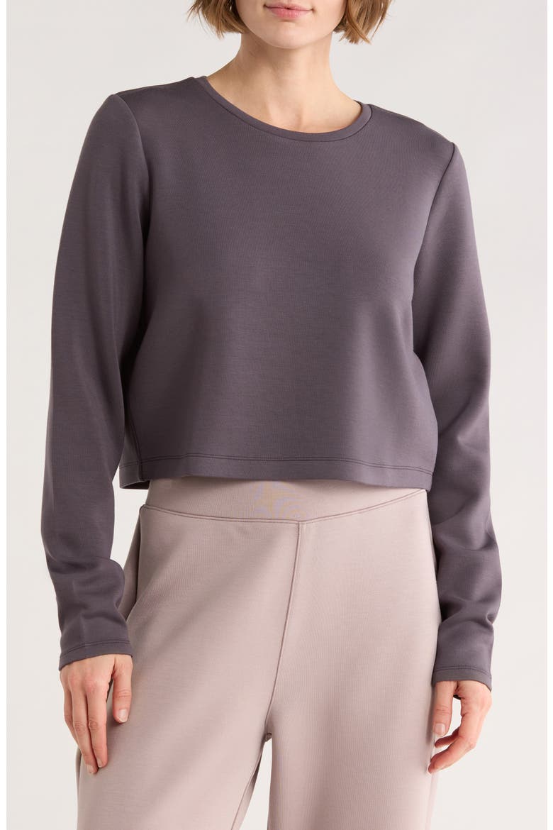 Long Sleeve Knit T-Shirt, Main, color, STORM