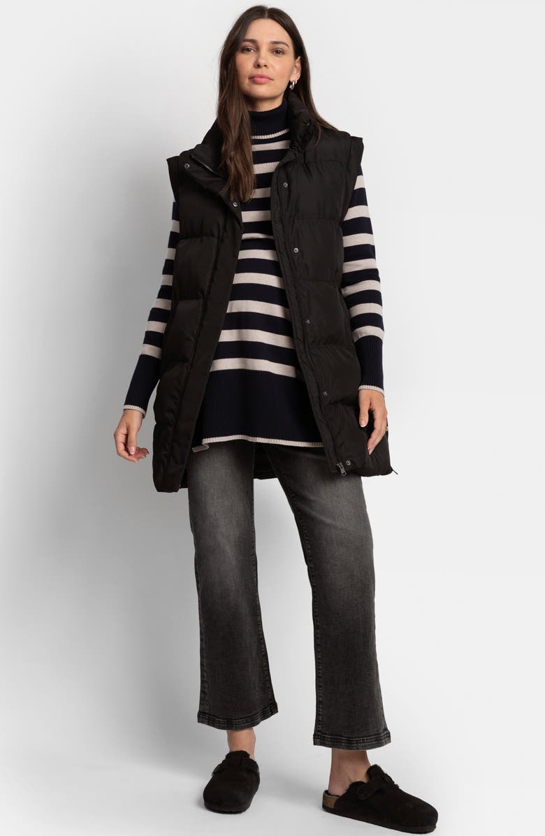 Seraphine Belted Maternity Puffer Vest, Alternate, color,