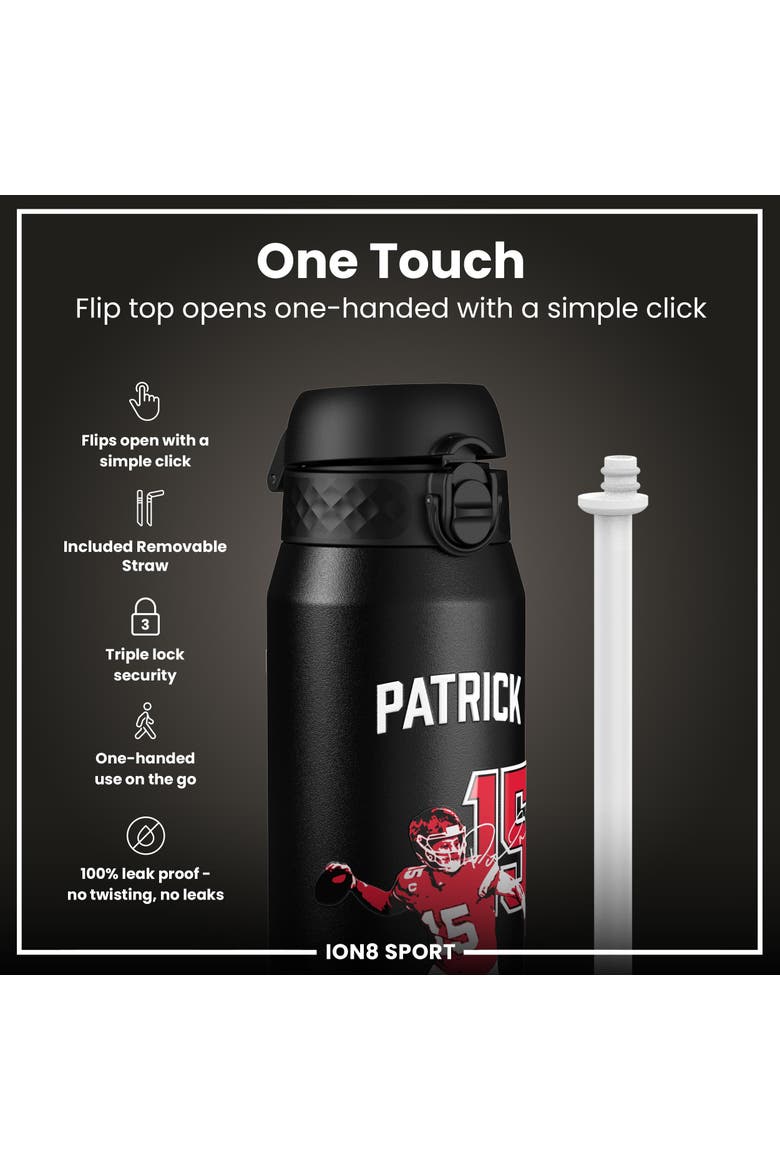 NFL PA Thermal Steel ION8 Water Bottle - Locked in Series, Alternate, color, 15