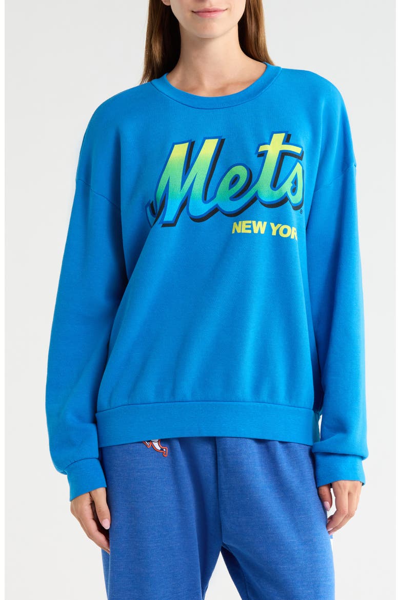 New York Mets Graphic Sweatshirt, Main, color, OCEAN