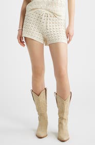 BP. Open Stitch Beach Shorts