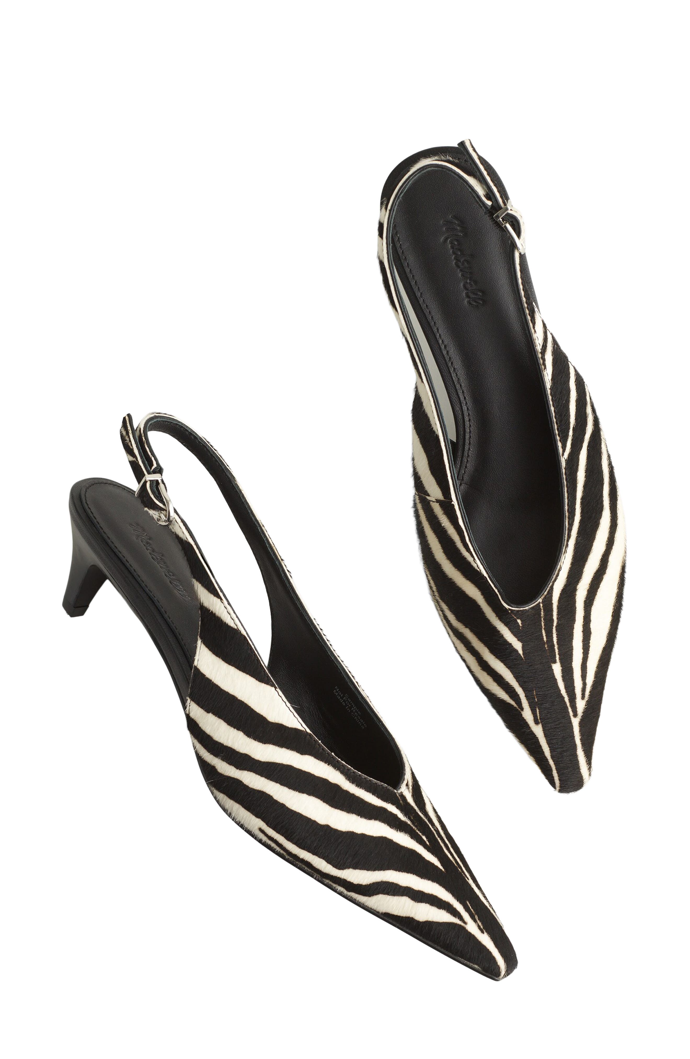 Madewell Emilie Zebra Print Genuine Calf Hair Mary Jane, Alternate, color, 