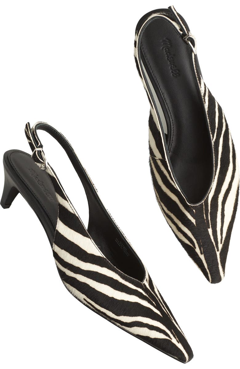Madewell Emilie Zebra Print Genuine Calf Hair Mary Jane, Alternate, color,