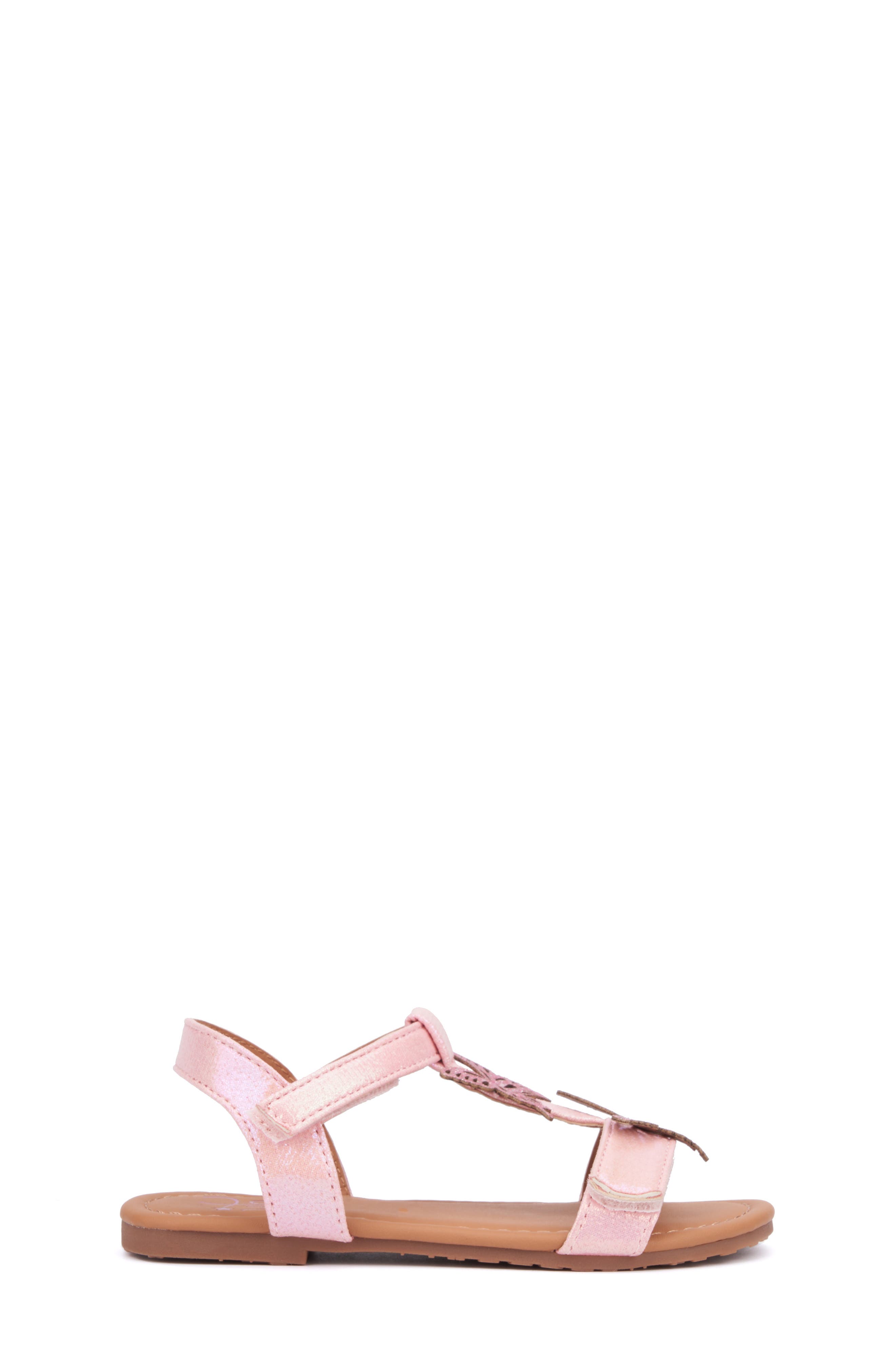OLIVIA MILLER Kids' Butterfly Ankle Strap Sandal, Alternate, color, 