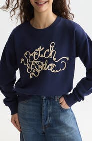 Scotch & Soda Ribbon Embroidered Logo Sweatshirt