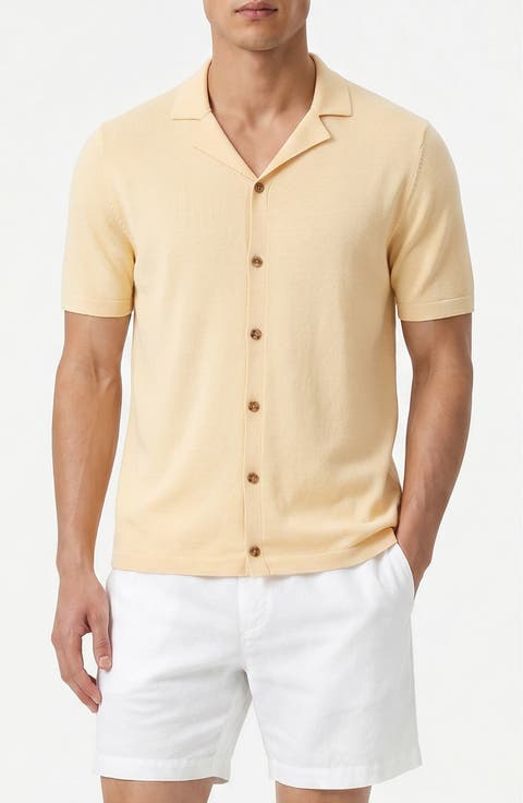Cotton Linen Blend Camp Sweater
