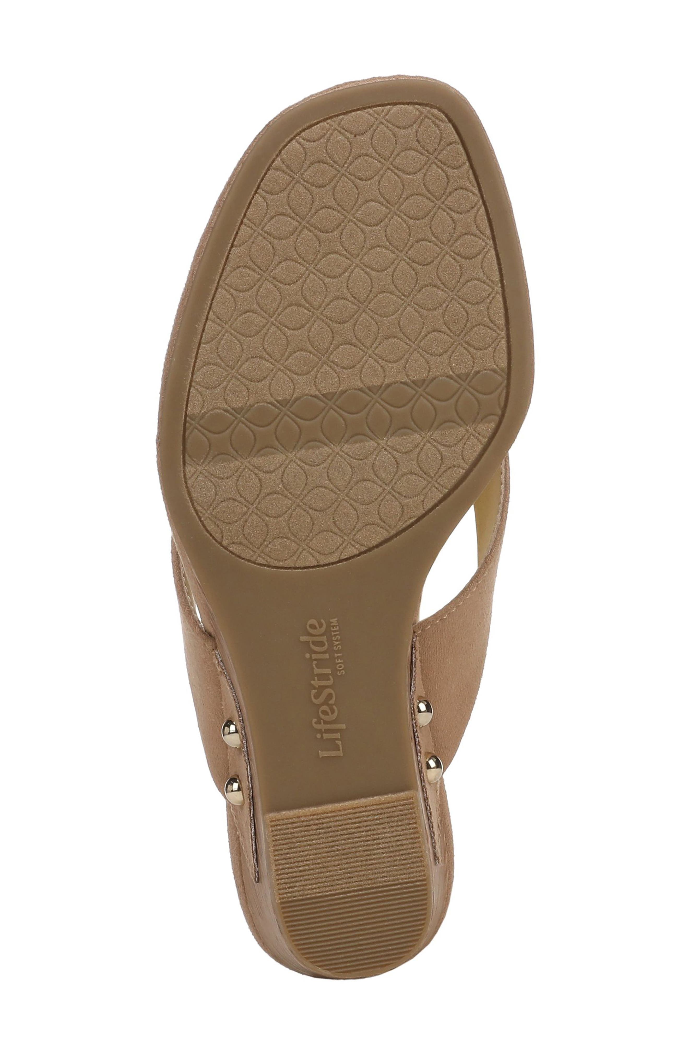 Stella Wedge Flip Flop, Alternate, color, BAMBOO TAN SUEDE