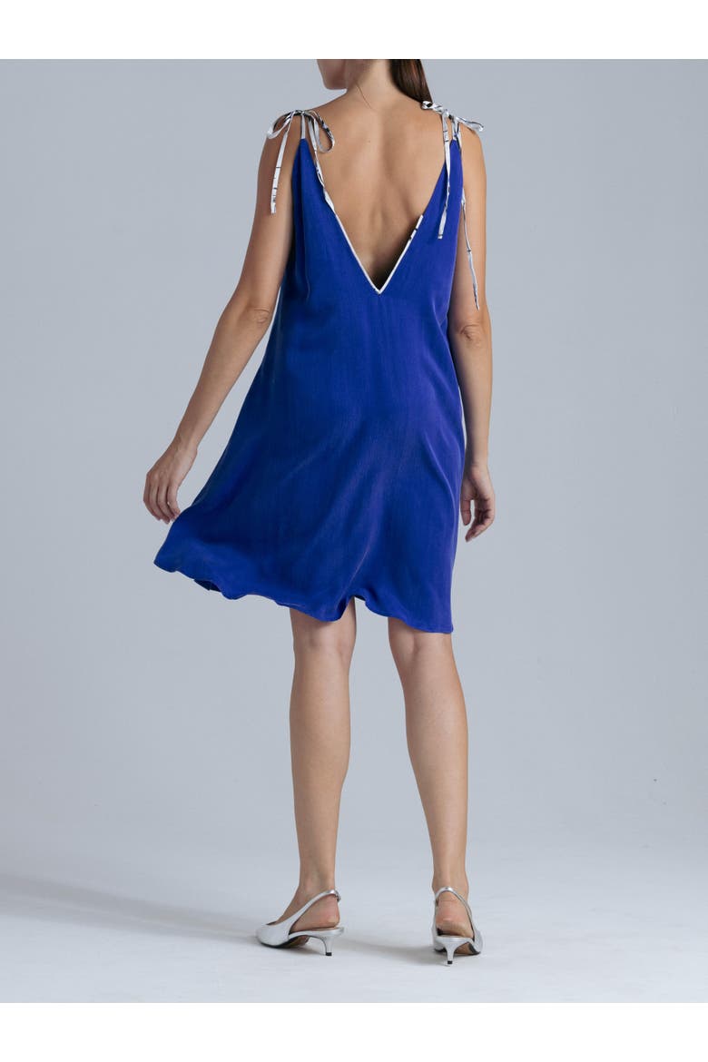 Cupro Dress, Alternate, color, Blue