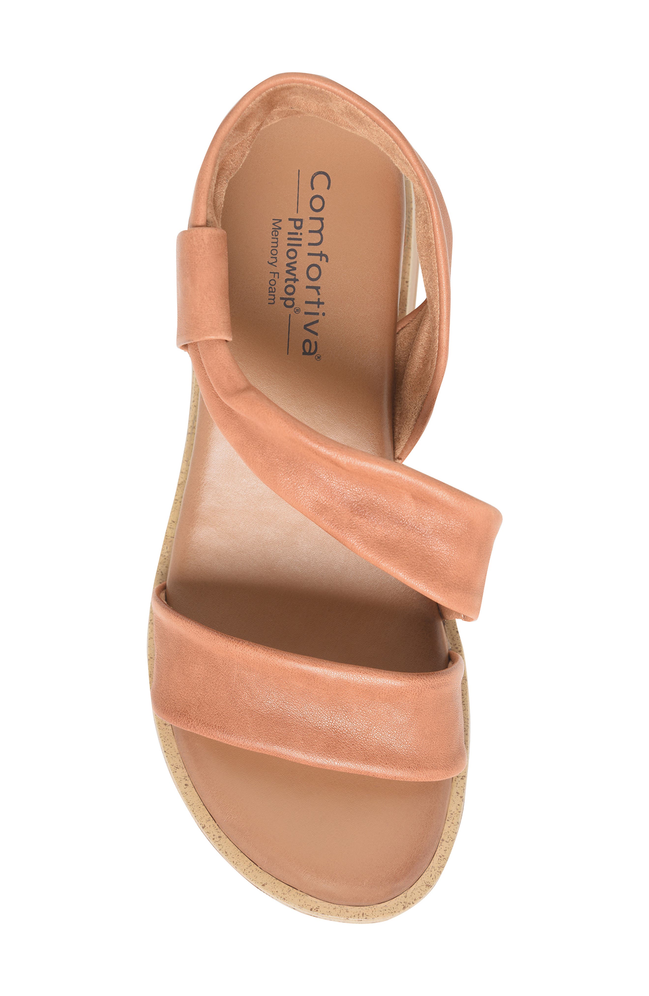 Marcy Wedge Sandal, Alternate, color, LUGGAGE