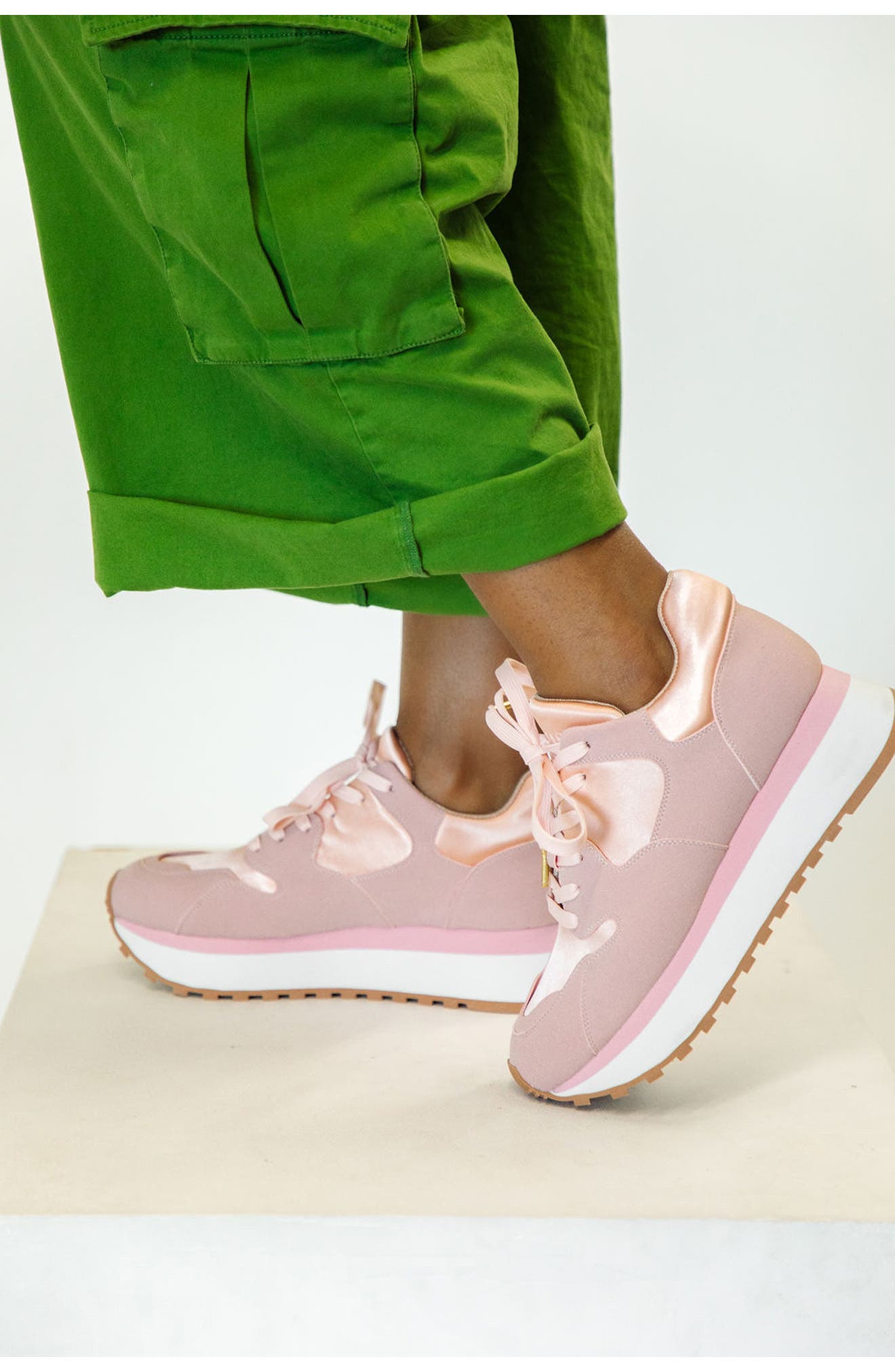 Simone Platform Sneaker, Alternate, color, PINK