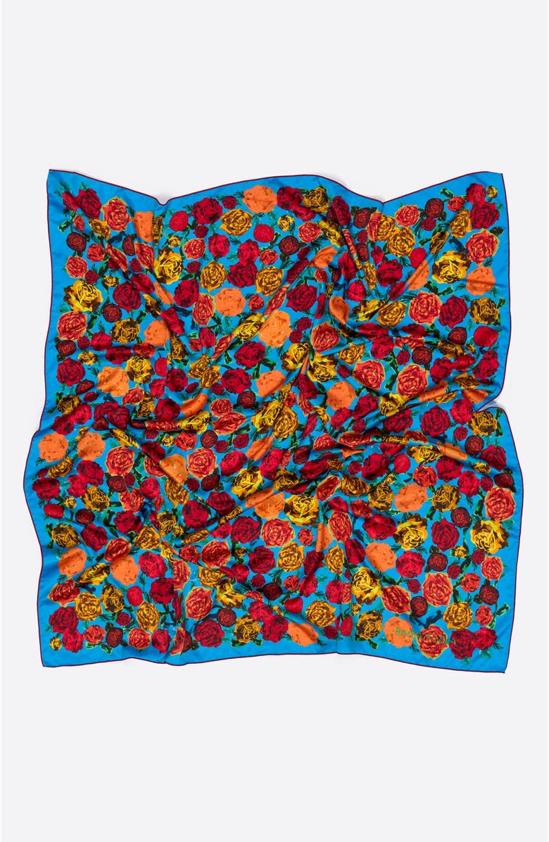 Bimba y Lola Roses Scarf, Alternate, color, Blue