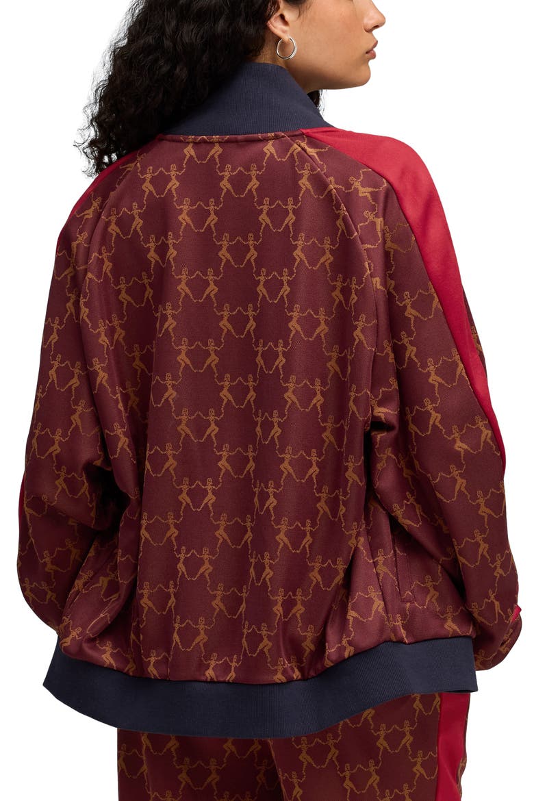 x KidSuper T7 Track Jacket, Alternate, color, RUBY SHIMMER