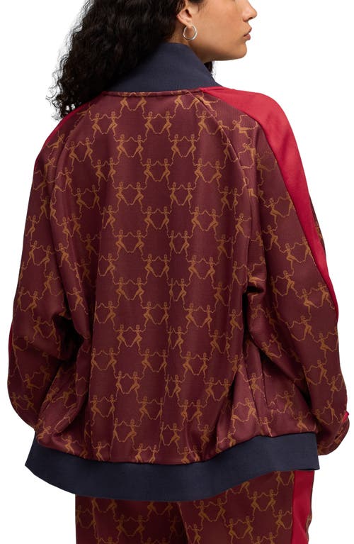 Puma X Kidsuper T7 Track Jacket In Burgundy