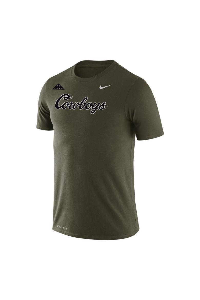 Men's Nike Olive Oklahoma State Cowboys 2022 Folds of Honor T-Shirt, Alternate, color, Olive